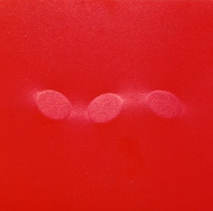 Tre ovali in rosso, 2006 